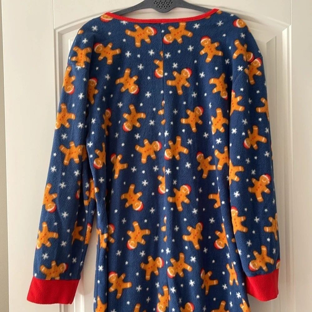 Jammies‎ by Hip Style Gingerbread Holiday Christmas Onesie Pajamas L